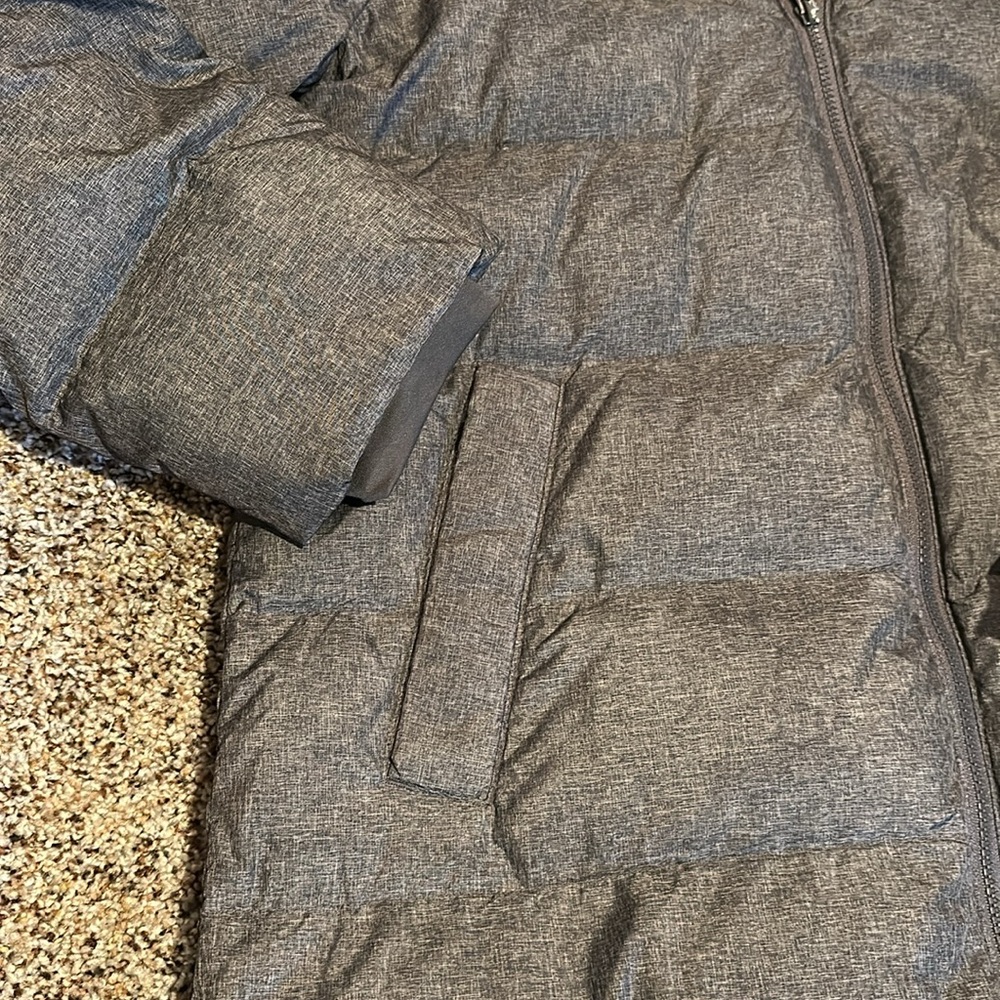 Lands' End Women's Black Long Down Coat - Picture 3 of 6